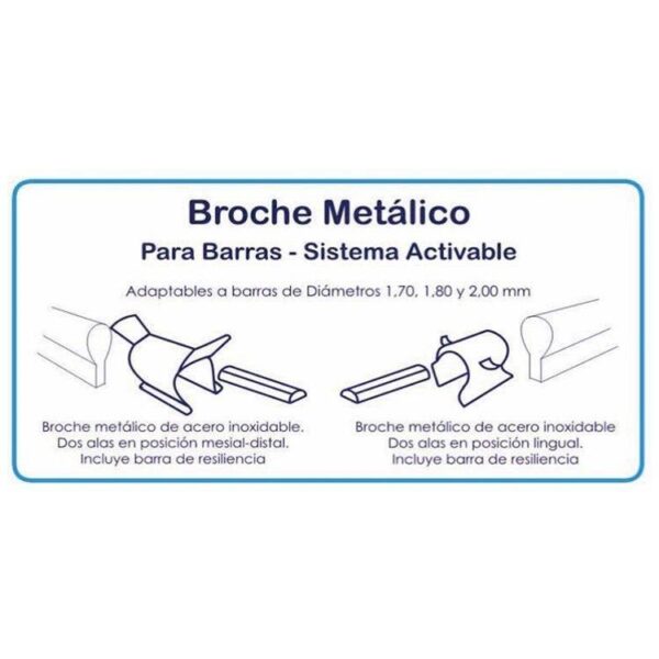 Atache Acero para Barra x1 CM-01G