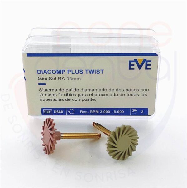 Pulidores Eve Diamantados Twist x2