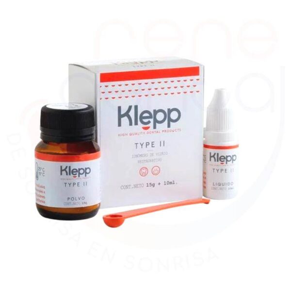 Cemento Ionomero Klepp Tipo II Restaurador Autocurable 15gr