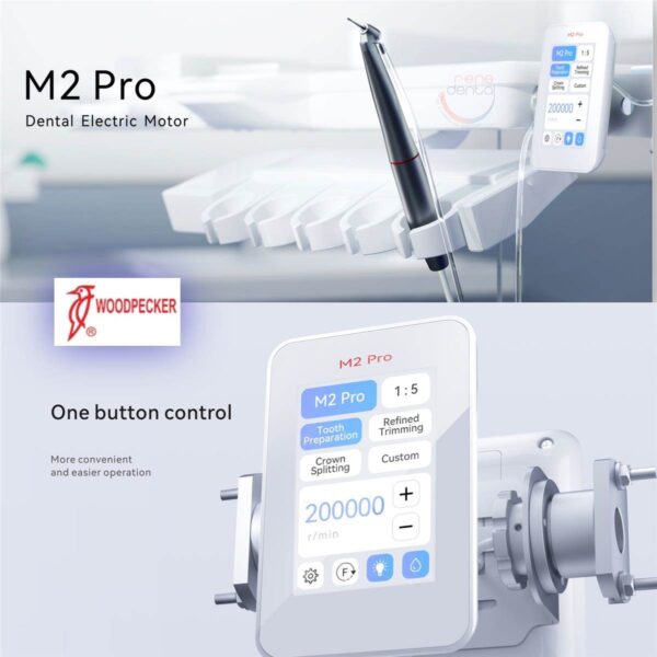 Micromotor Electrico M2 Pro Interno Woodpecker Led + Contra Angulo Multiplicador