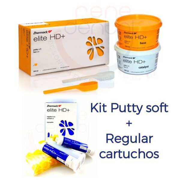 Silicona Elite Kit Putty + Cartuchos Regular