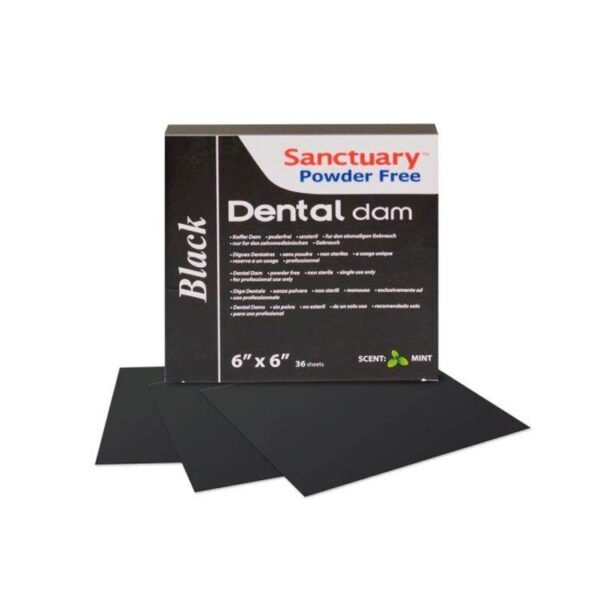 Goma Dique Sanctuary Negra 6"x6" x36 Hojas