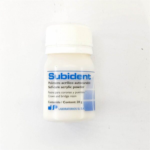 Acrilico Provisorio Subident x20Grs.