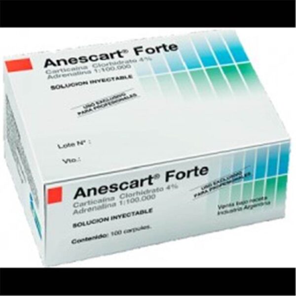 Anestesia Anescart Forte x 50