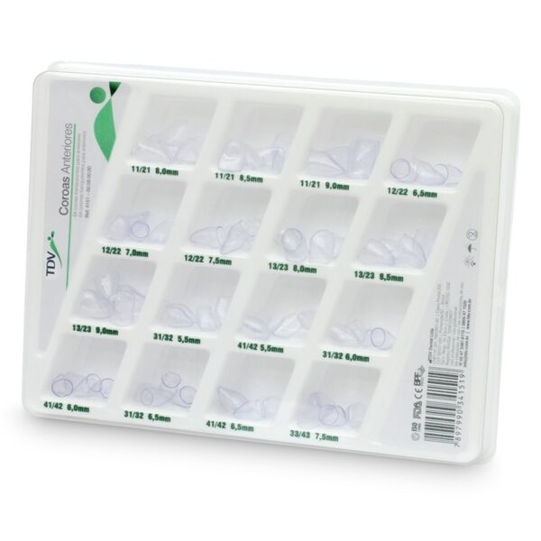 Coronas Acetato TDV Anterior x 64
