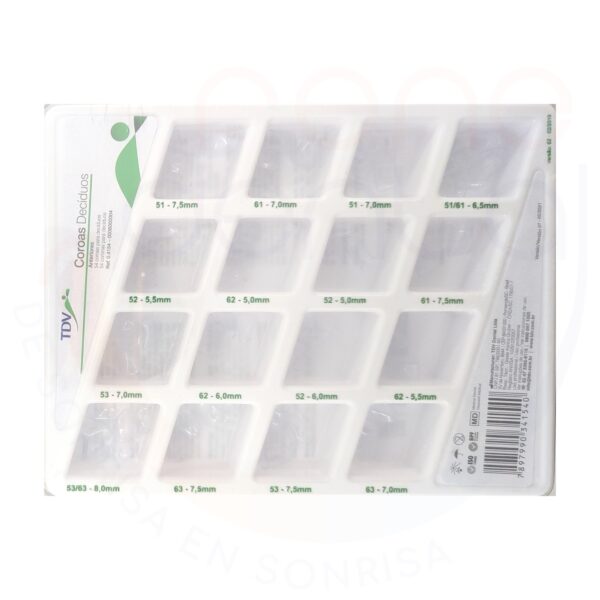 Coronas Acetato TDV Temporarios x 54