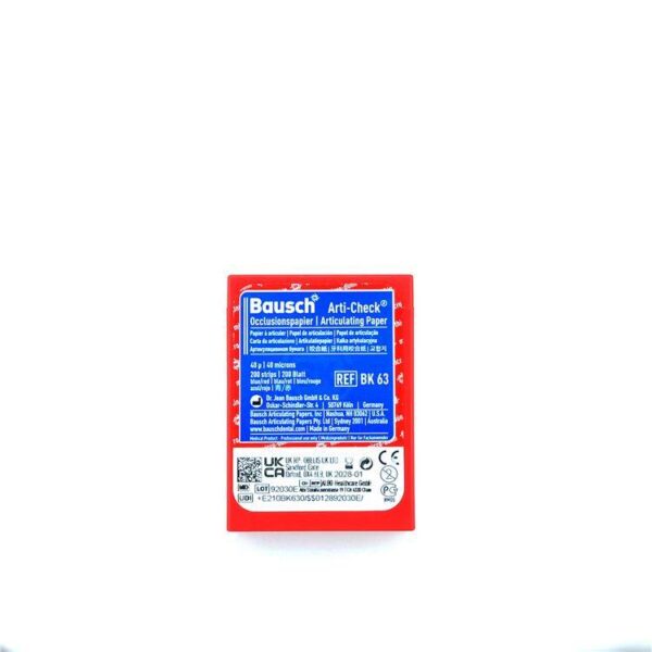 Papel Articular Arti-Check Bausch Dos Colores 40µ x200
