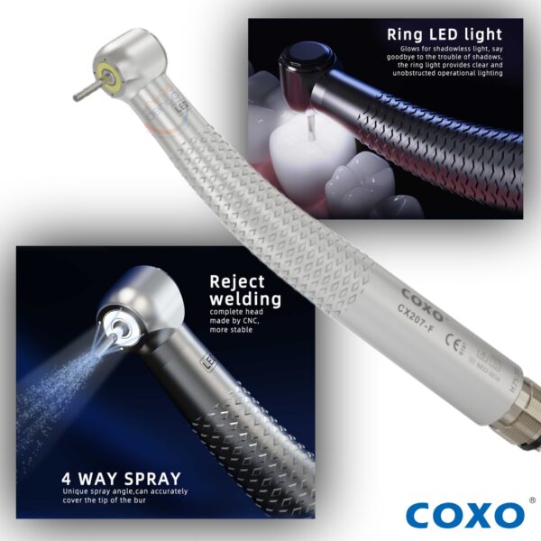 Turbina Led Coxo CX207-F H75 4 Spray Boton